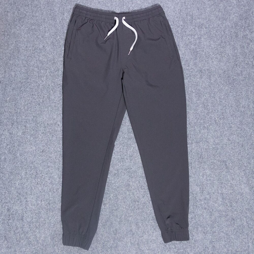 Cove USA Jogger Pants Men's Large Gray Performance Stretch Tapered Athleisure